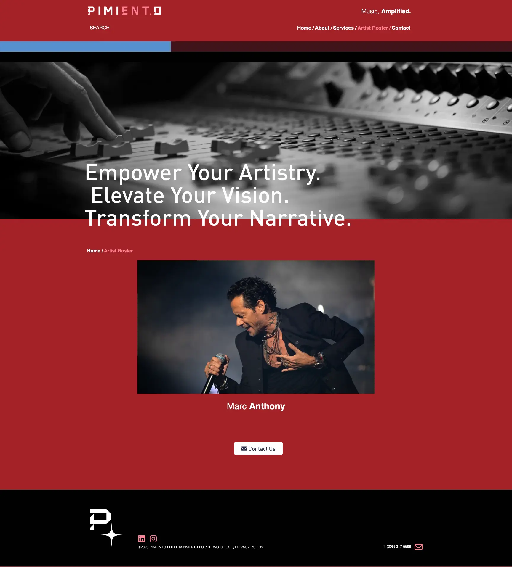 Artist Roster – Pimiento Entertainment copia