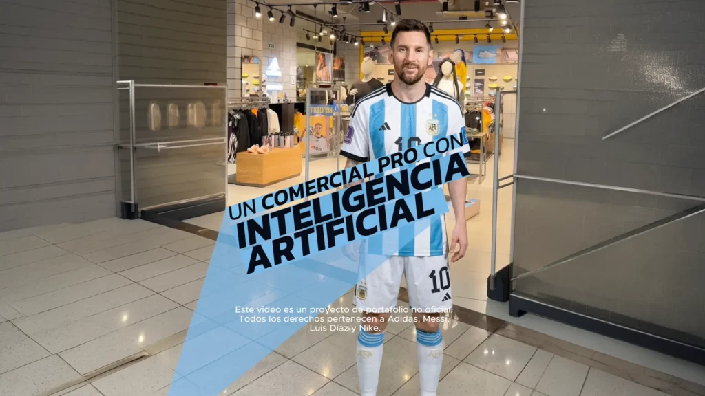Comercial de Messi con Inteligencia Artificial
